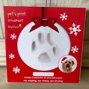 Tiny Ideas Pet Paw Print Ornament